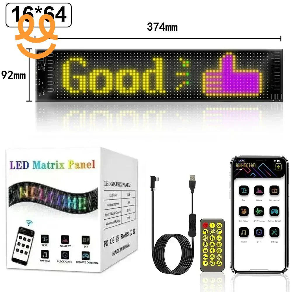 Programmable LED Car Sign Display