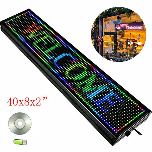 Programmable LED Car Sign Display