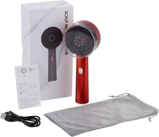 Electric Scalp Massager Comb Red Light Therapy