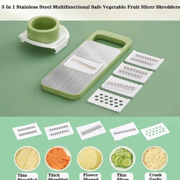 5-in-1 Multifunctional Vegetable Slicer & Shredder